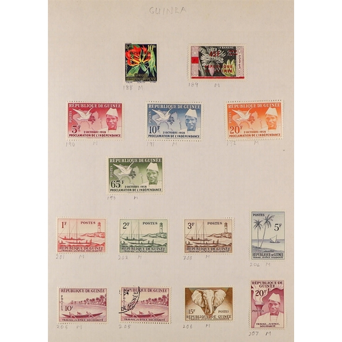 274 - INDEPENDENT AFRICA COLLECTION in 2 albums of chiefly 1950's - 1980's mint & used stamps, chiefly for... 