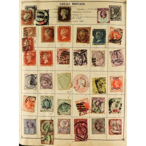 276 - OLD WORLD COLLECTION 1840-1950's mint & used stamps in ancient bulging well filled Strand album with... 