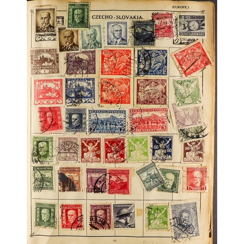 276 - OLD WORLD COLLECTION 1840-1950's mint & used stamps in ancient bulging well filled Strand album with... 