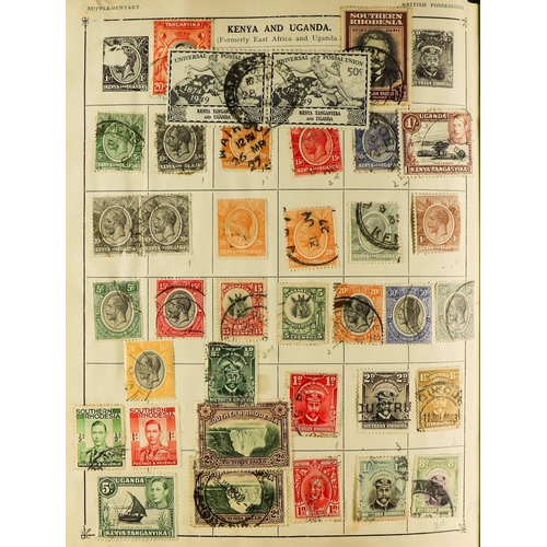 276 - OLD WORLD COLLECTION 1840-1950's mint & used stamps in ancient bulging well filled Strand album with... 