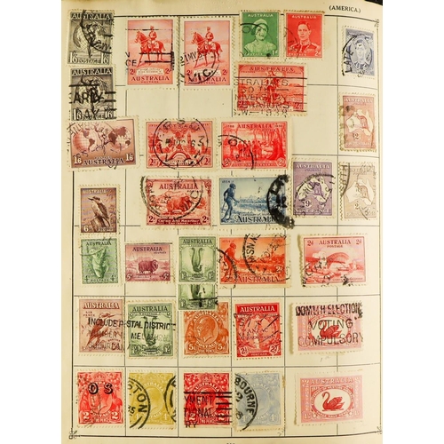 276 - OLD WORLD COLLECTION 1840-1950's mint & used stamps in ancient bulging well filled Strand album with... 