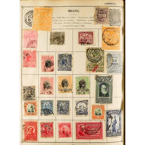 276 - OLD WORLD COLLECTION 1840-1950's mint & used stamps in ancient bulging well filled Strand album with... 