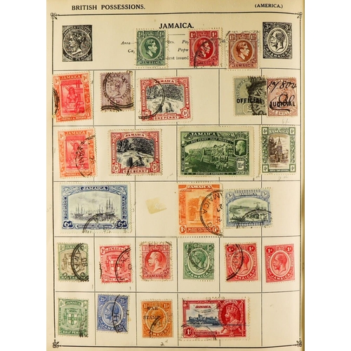 276 - OLD WORLD COLLECTION 1840-1950's mint & used stamps in ancient bulging well filled Strand album with... 