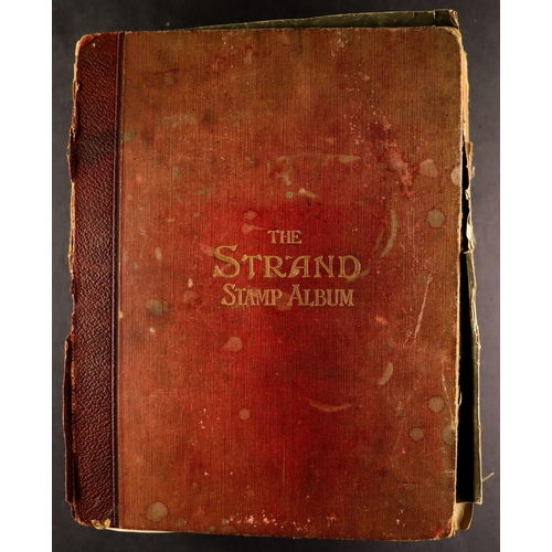 276 - OLD WORLD COLLECTION 1840-1950's mint & used stamps in ancient bulging well filled Strand album with... 