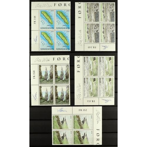 291 - SCANDINAVIA 1930's-2000's NEVER HINGED MINT RANGES on stock pages, includes Iceland 1939 