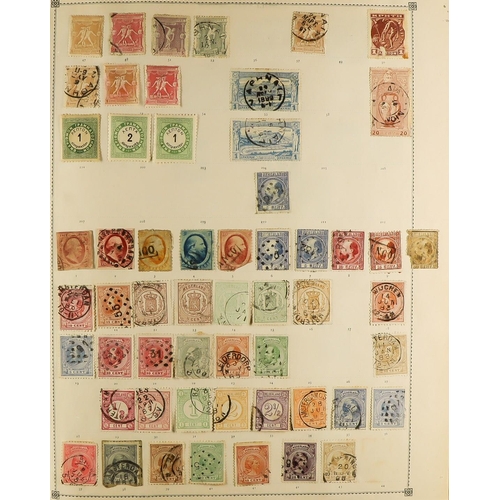 292 - CENTURY STAMP ALBUM WITH MANY CLASSICS. An as received album which was kindly donated straight to ch... 