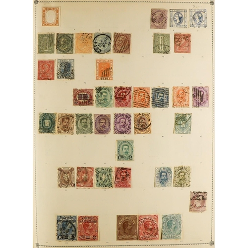 292 - CENTURY STAMP ALBUM WITH MANY CLASSICS. An as received album which was kindly donated straight to ch... 