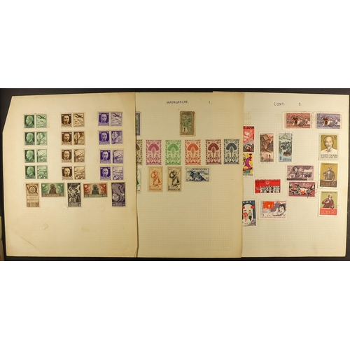 296 - WORLD ACCUMULATION All periods mint & used stamps in two cartons, includes Great Britain 2010's face... 