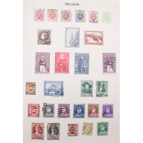 301 - EUROPEAN COLLECTION of mostly used stamps in album, chiefly 20th Century issues, Belgium, Germany, A... 