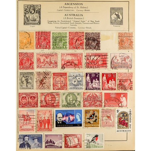 303 - WORLD ACCUMULATION in box, includes includes Great Britain QV issues incl used in Malta, 1934 Seahor... 