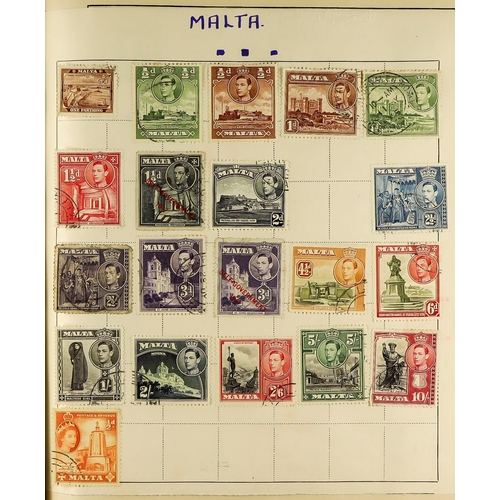 303 - WORLD ACCUMULATION in box, includes includes Great Britain QV issues incl used in Malta, 1934 Seahor... 