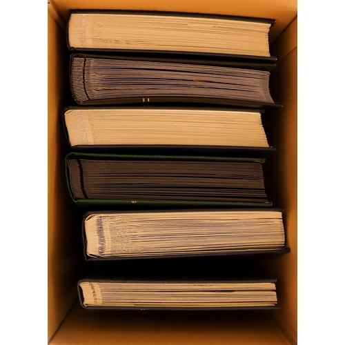 315 - BOX OF COLLECTIONS IN SIX STOCKBOOKS. Mint and used with a wide range of countries. (Approximately 7... 