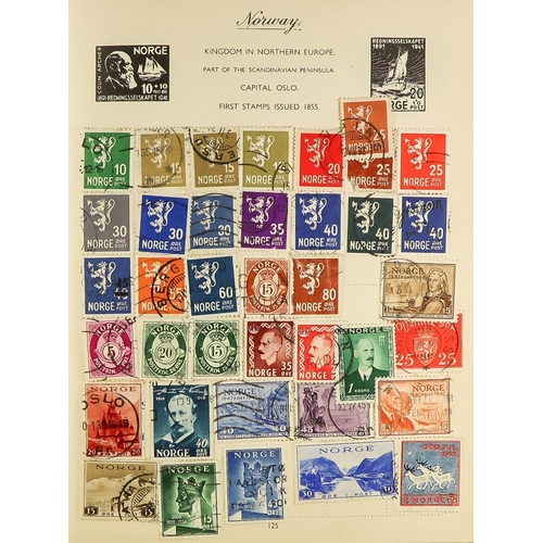 322 - OLD WORLD COLLECTIONS 19th Century to 1950's mint & used stamps in five albums, includes sparsely fi... 