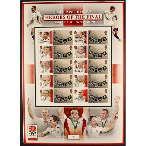 333 - RUGBY 1964-2012 world never hinged mint & used stamps, mini-sheets & covers on pages, includes Great... 