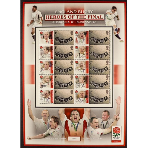 333 - RUGBY 1964-2012 world never hinged mint & used stamps, mini-sheets & covers on pages, includes Great... 