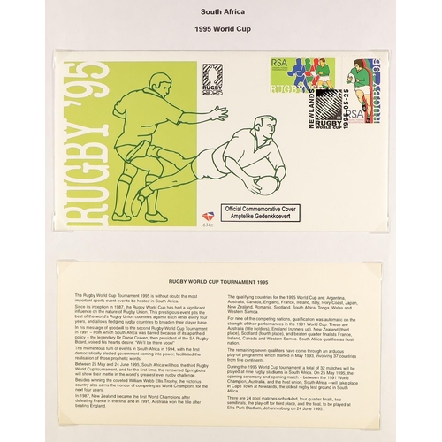 333 - RUGBY 1964-2012 world never hinged mint & used stamps, mini-sheets & covers on pages, includes Great... 