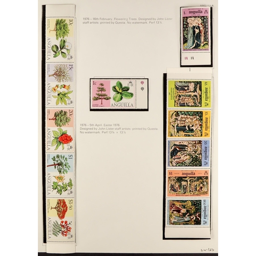 350 - 1967-2014 NEVER HINGED MINT COLLECTION in two albums. Very fine & fresh, stc £1,500. (1,000+ stamps ... 