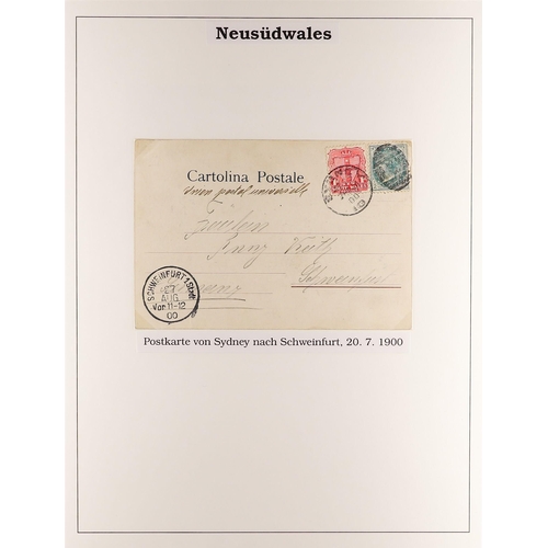 358 - POSTAL STATIONERY COLLECTION. Chiefly used from New South Wales, Queensland, South Australia, Tasman... 