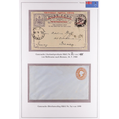 358 - POSTAL STATIONERY COLLECTION. Chiefly used from New South Wales, Queensland, South Australia, Tasman... 