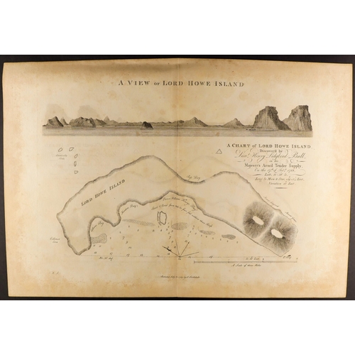 365 - 1789 MAP OF LORD HOWE ISLAND 'A View of Lord Howe Island' map published by J. Stockdale. Overall siz... 