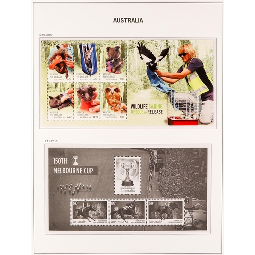 384 - 1953 - 2010 NEVER HINGED MINT COLLECTION of stamps & miniature sheets in 3 hingeless Davo Australia ... 