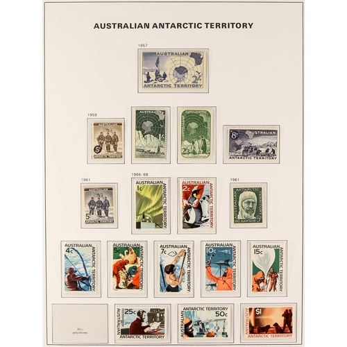 384 - 1953 - 2010 NEVER HINGED MINT COLLECTION of stamps & miniature sheets in 3 hingeless Davo Australia ... 