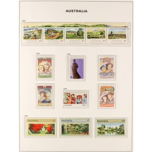 384 - 1953 - 2010 NEVER HINGED MINT COLLECTION of stamps & miniature sheets in 3 hingeless Davo Australia ... 