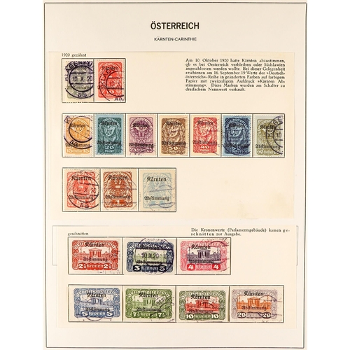 397 - 1918 - 1937 FINE USED COLLECTION, CAT €3500+ of complete postage & postage due sets in hingeless Dav... 