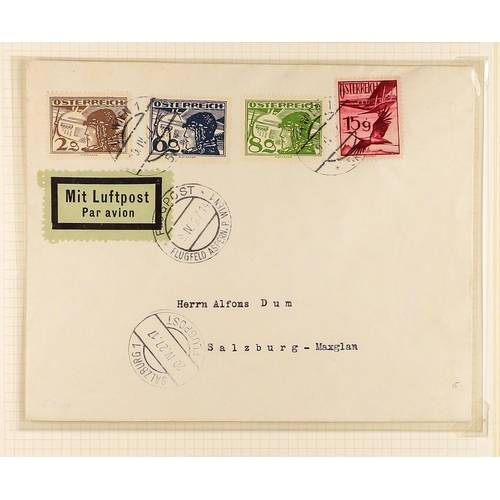 398 - 1927 - 1937 AIR POSTS COVERS, CARDS COLLECTION. Chiefly first flights (17 covers/cards). Lot 398 [b]