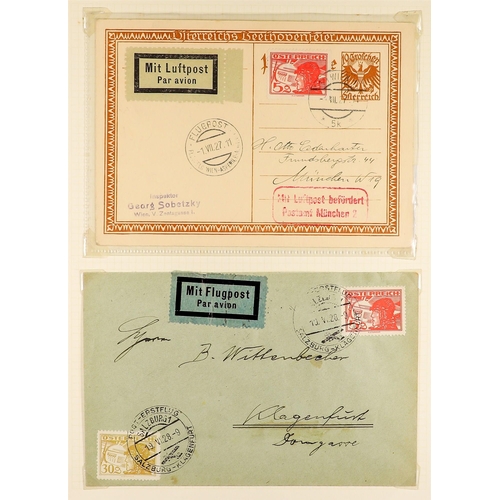 398 - 1927 - 1937 AIR POSTS COVERS, CARDS COLLECTION. Chiefly first flights (17 covers/cards). Lot 398 [b]