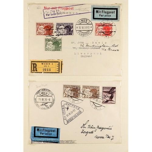 398 - 1927 - 1937 AIR POSTS COVERS, CARDS COLLECTION. Chiefly first flights (17 covers/cards). Lot 398 [b]