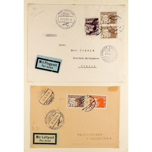 398 - 1927 - 1937 AIR POSTS COVERS, CARDS COLLECTION. Chiefly first flights (17 covers/cards). Lot 398 [b]