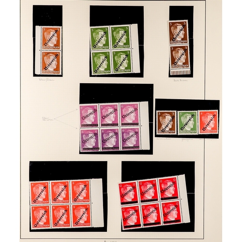 400 - 1945-46 SPECIALISED COLLECTION of mint / never hinged mint 1945 overprinted stamps, note unissued 3p... 