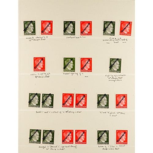 400 - 1945-46 SPECIALISED COLLECTION of mint / never hinged mint 1945 overprinted stamps, note unissued 3p... 