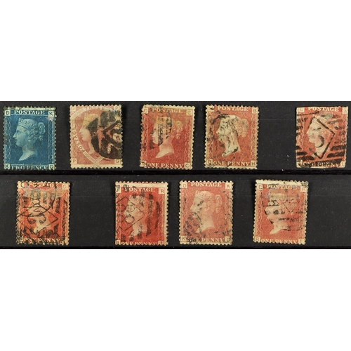 1459 - UNDERPRINTS / OVERPRINTS a range of 14 used 1d, 1½d and 2d line engraved stamps with J & C Boyd & Co... 