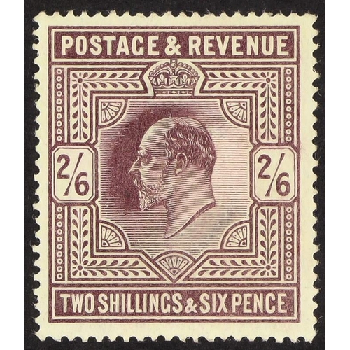 1520 - 1911-13 2s.6d dull reddish purple, SG 316, never hinged mint, cat. £625. Lot 1520 [a]