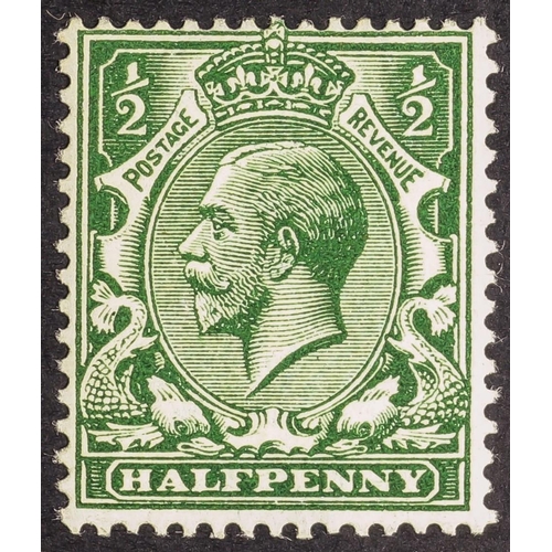 1528 - 1912-24 ½d deep blue myrtle green Wmk Cypher, Spec N14(15), never hinged mint with Royal Philatelic ... 