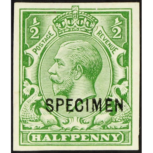 1531 - 1912-24 ½d green imperforate with type 26 