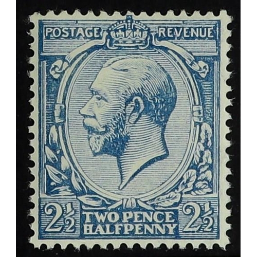 1541 - 1912-24 2½d pale milky blue Wmk Cypher, Spec N21(7), never hinged mint with Royal Philatelic Soc. ce... 