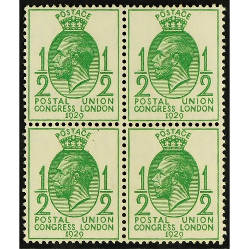 1570 - 1929 ½d green UPU Congress 