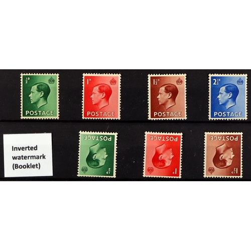 1588 - 1936-51 basically complete never hinged mint, incl. sideways and inverted watermarks, KE8 issues etc... 