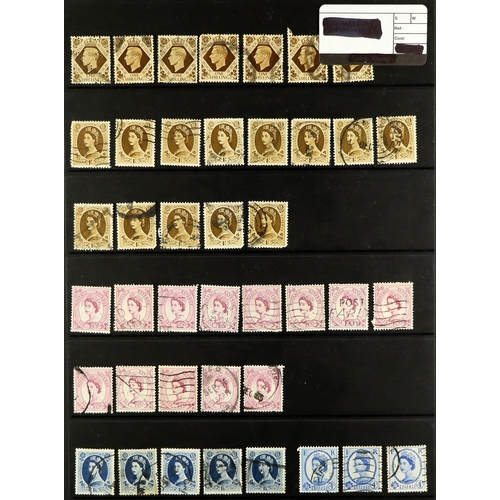 1590 - 1881 - 1969 REMAINDER BOX of mint and used stamps on pages and stockcards, in binders and in a tub. ... 