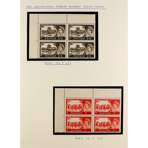 1591 - 1937 - 1970 NEVER HINGED MINT BLOCKS 4. 1937-47 definitives set, 1963 Castle set, 1953 Coronation se... 