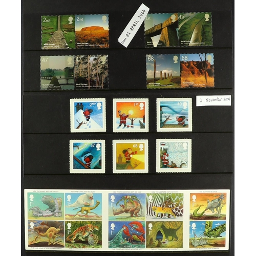 1616 - 1971-2005 NEVER HINGED MINT COLLECTION in hingeless mounts on pages and on stock cards, seems to be ... 