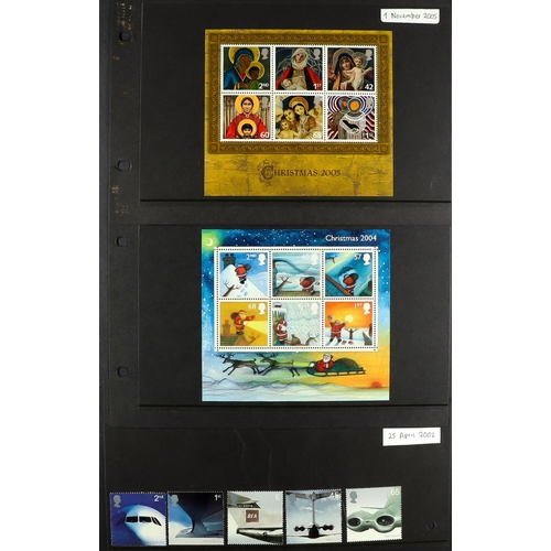 1616 - 1971-2005 NEVER HINGED MINT COLLECTION in hingeless mounts on pages and on stock cards, seems to be ... 