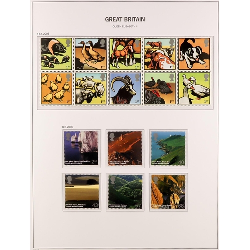 1617 - 1971-2009 COMPREHENSIVE NEVER HINGED MINT COLLECTION in four Stanley Gibbons albums, almost complete... 