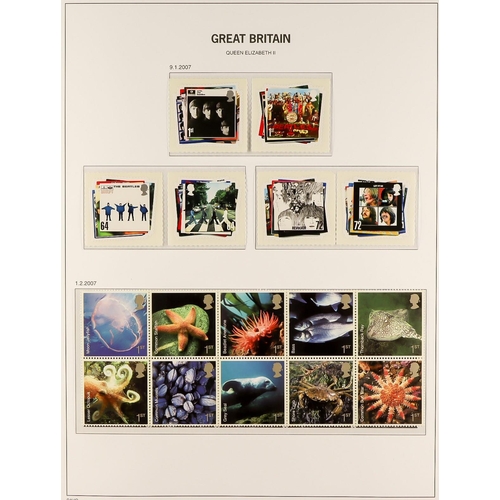 1617 - 1971-2009 COMPREHENSIVE NEVER HINGED MINT COLLECTION in four Stanley Gibbons albums, almost complete... 