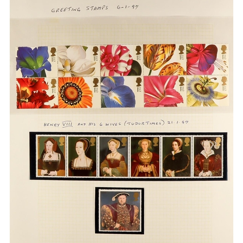 1618 - 1971-2009 NEVER HINGED MINT COLLECTION in an album, includes commems as complete sets, mini-sheets, ... 