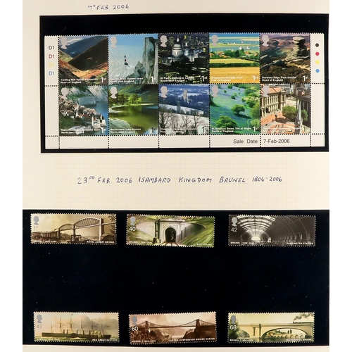 1618 - 1971-2009 NEVER HINGED MINT COLLECTION in an album, includes commems as complete sets, mini-sheets, ... 