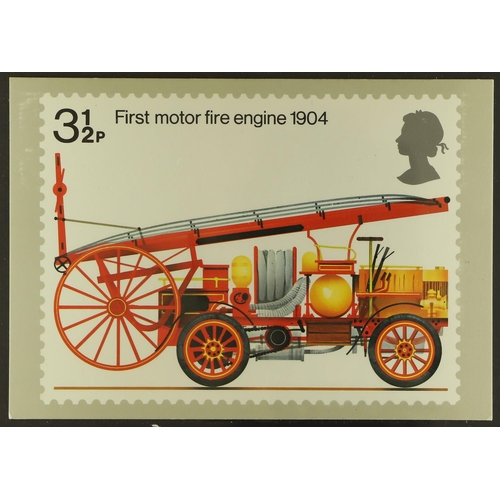 1623 - 1974 3½p Fire Engine PHQ CARD cancelled on the first day. Cat £150. Lot 1623 [b]